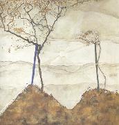 Egon Schiele Autumn Sun I (MK12) painting